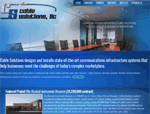 Tablet Screenshot of cable-solutions.net